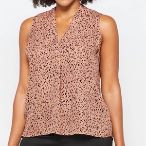 Lush Mary split neck blouse Xl